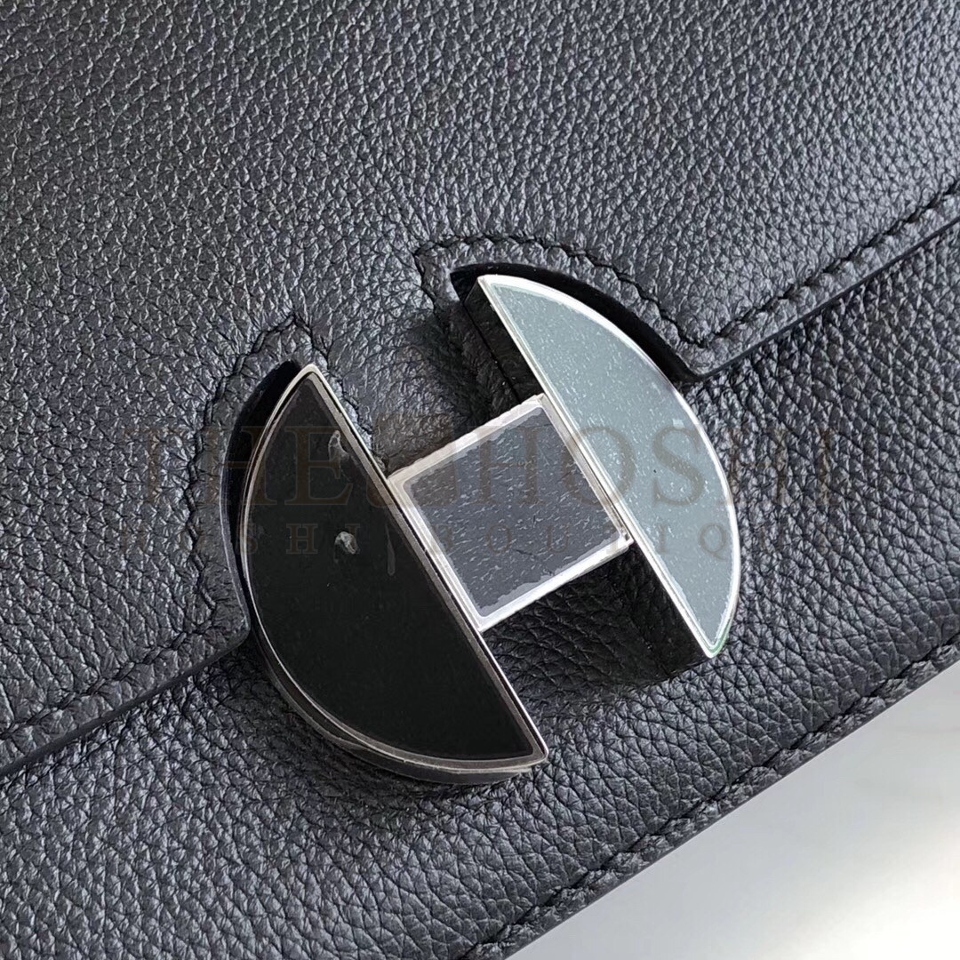 H**me5 2002 20cm Bag In Noir Evercolor Calfskin Master Quality