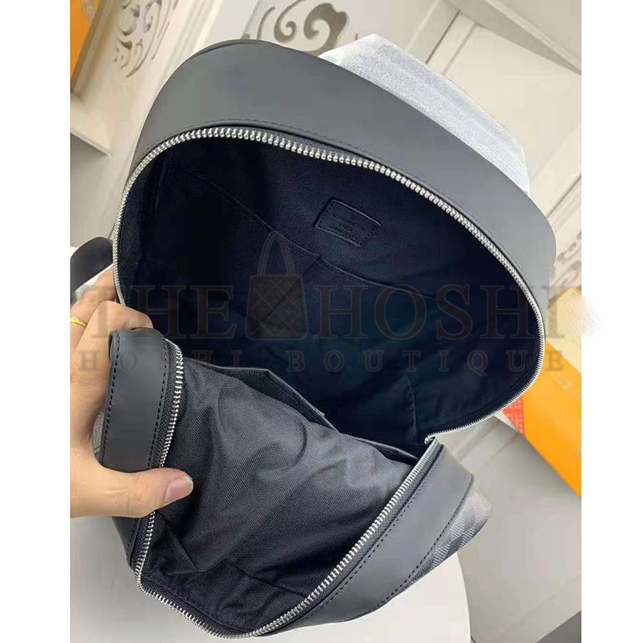 L0vis Vvtt0n LV Men Josh Backpack Bag in Damier Graphite Coated Canvas-Grey Master Quality