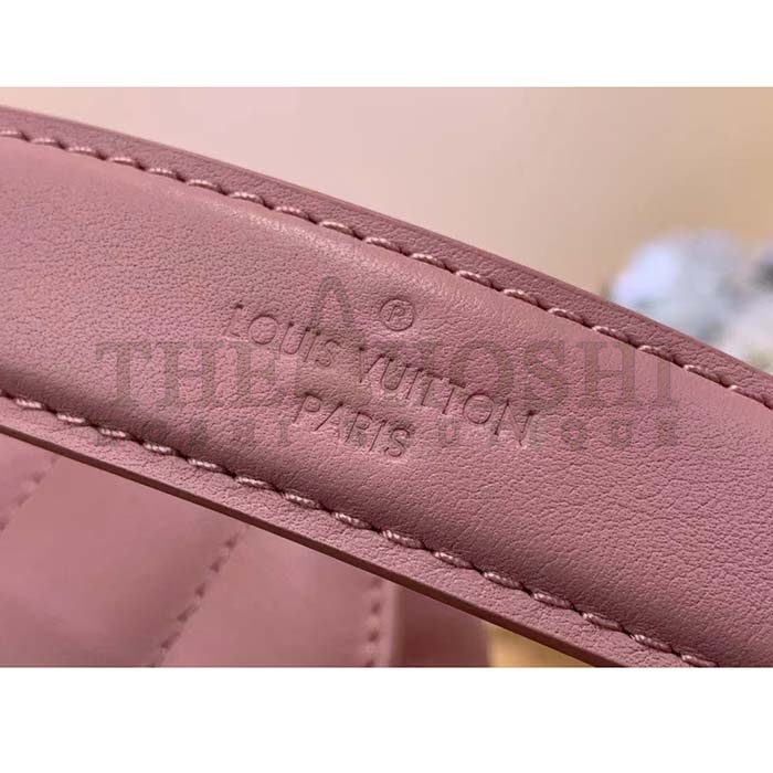 L0vis Vvtt0n LV Women New Wave Chain Bag MM Handbag Pink Smooth Cowhide Master Quality