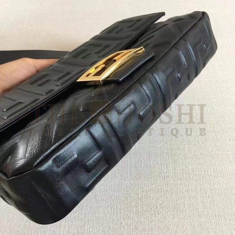 F**di Women Baguette Chain Mini Black Nappa Leather Bag Master Quality