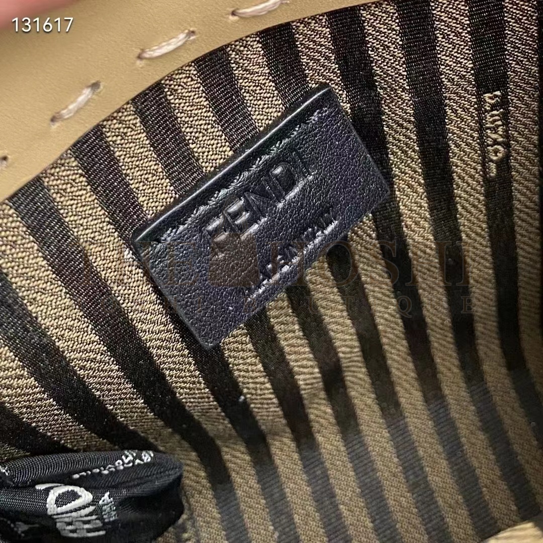 F**di Women Mini Sunshine Shopper Pale Pink Leather Mini Bag Master Quality