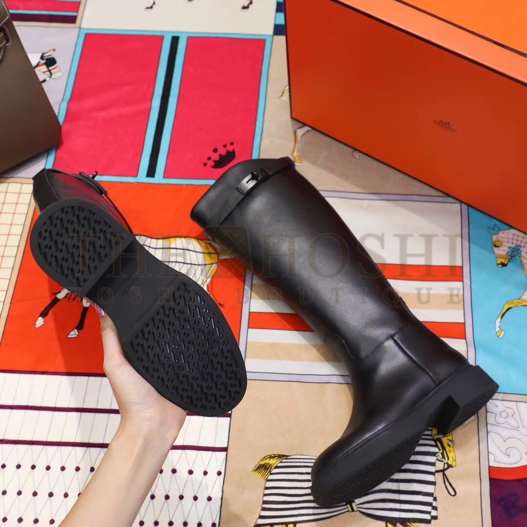 H**me5 Variation Boots In Black Calfskin Master Quality