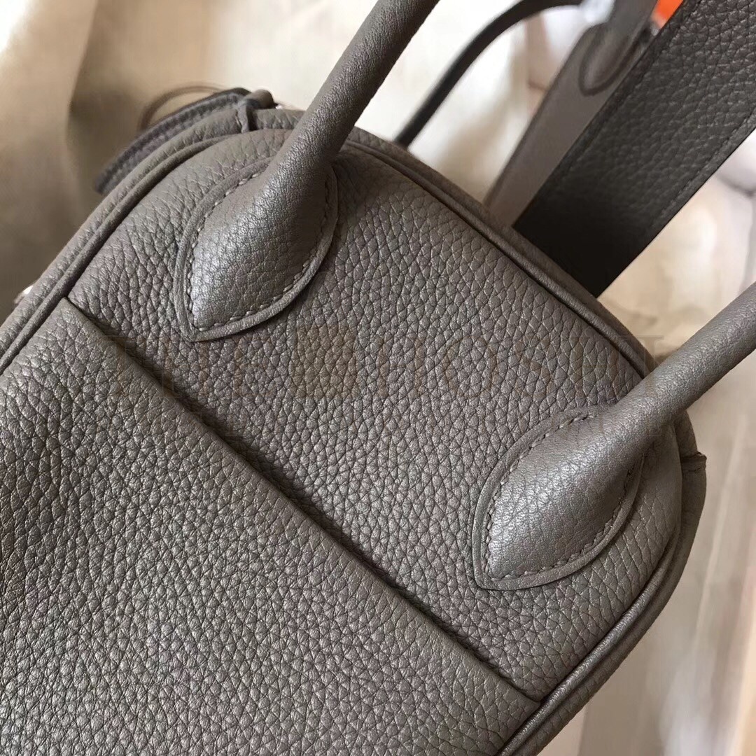 H**me5 Gris Mouette Lindy 30cm Clemence Handmade Bag Master Quality