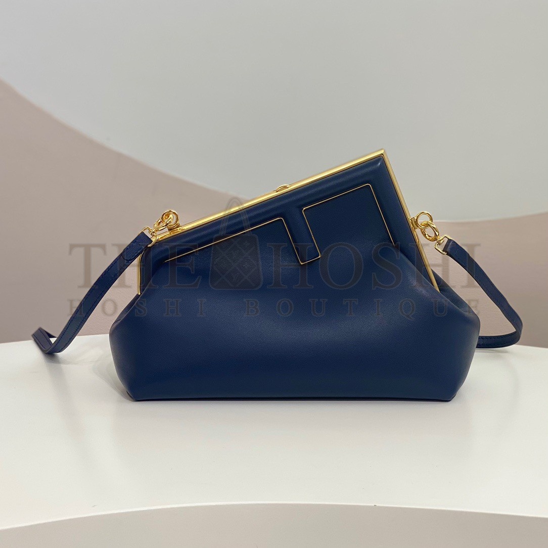 F**di First Small Bag In Dark Blue Nappa Leather Master Quality
