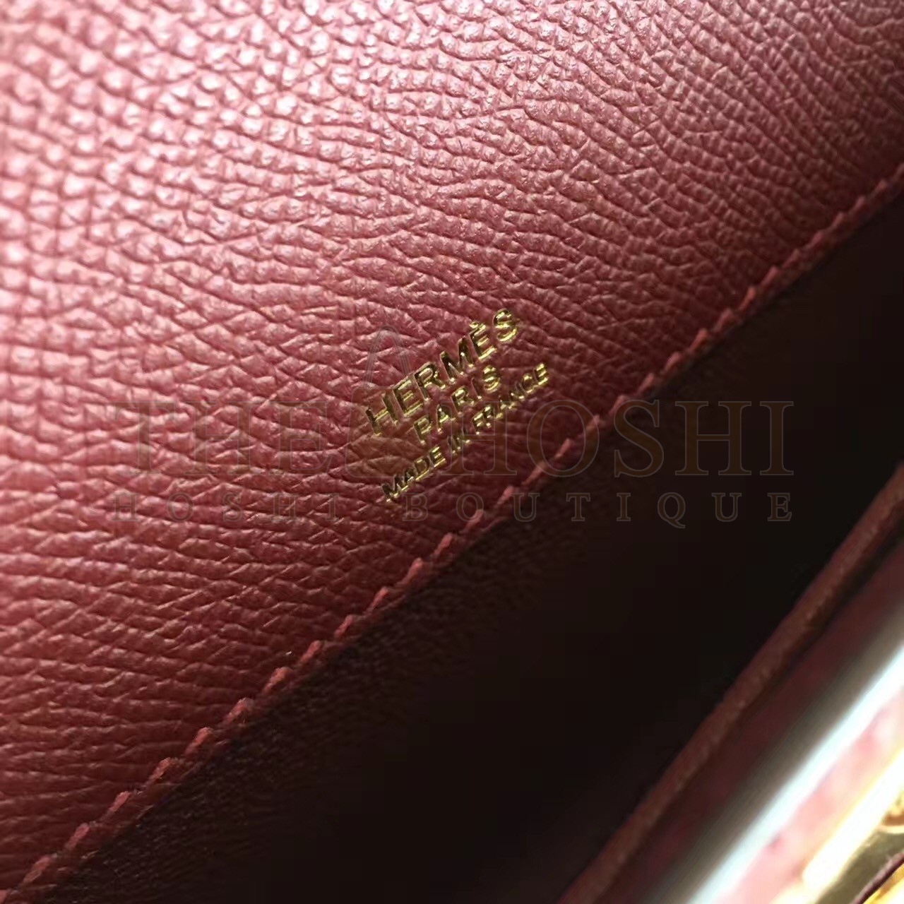 H**me5 Bordeaux Epsom Kelly Cut Handmade Bag Master Quality