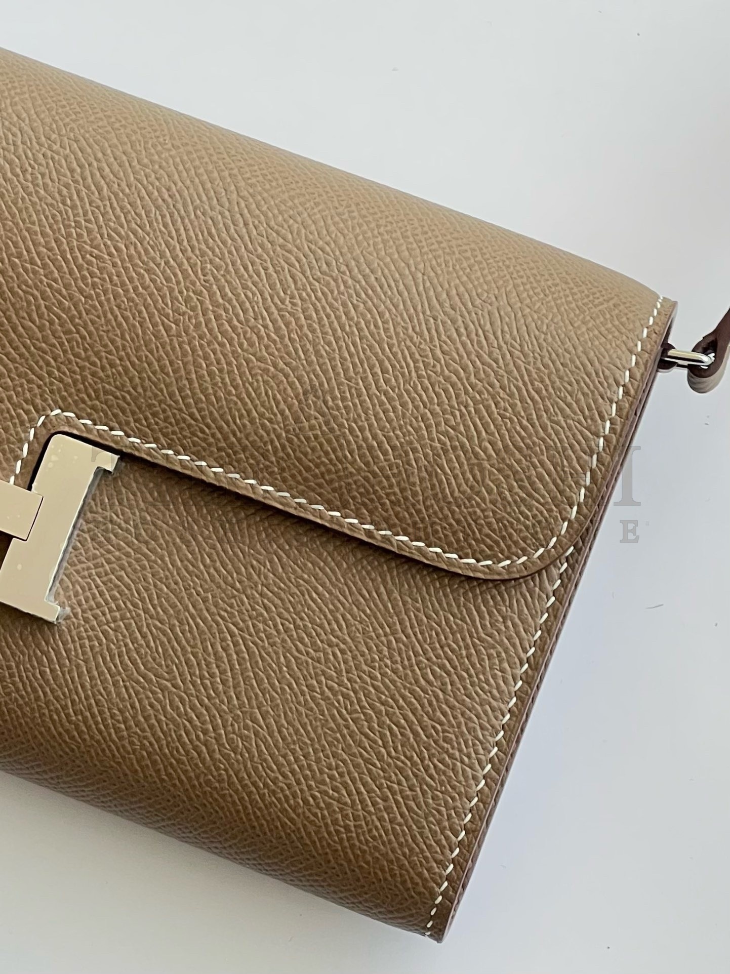 H**me5 Constance To Go Wallet in Taupe Epsom Calfskin Master Quality