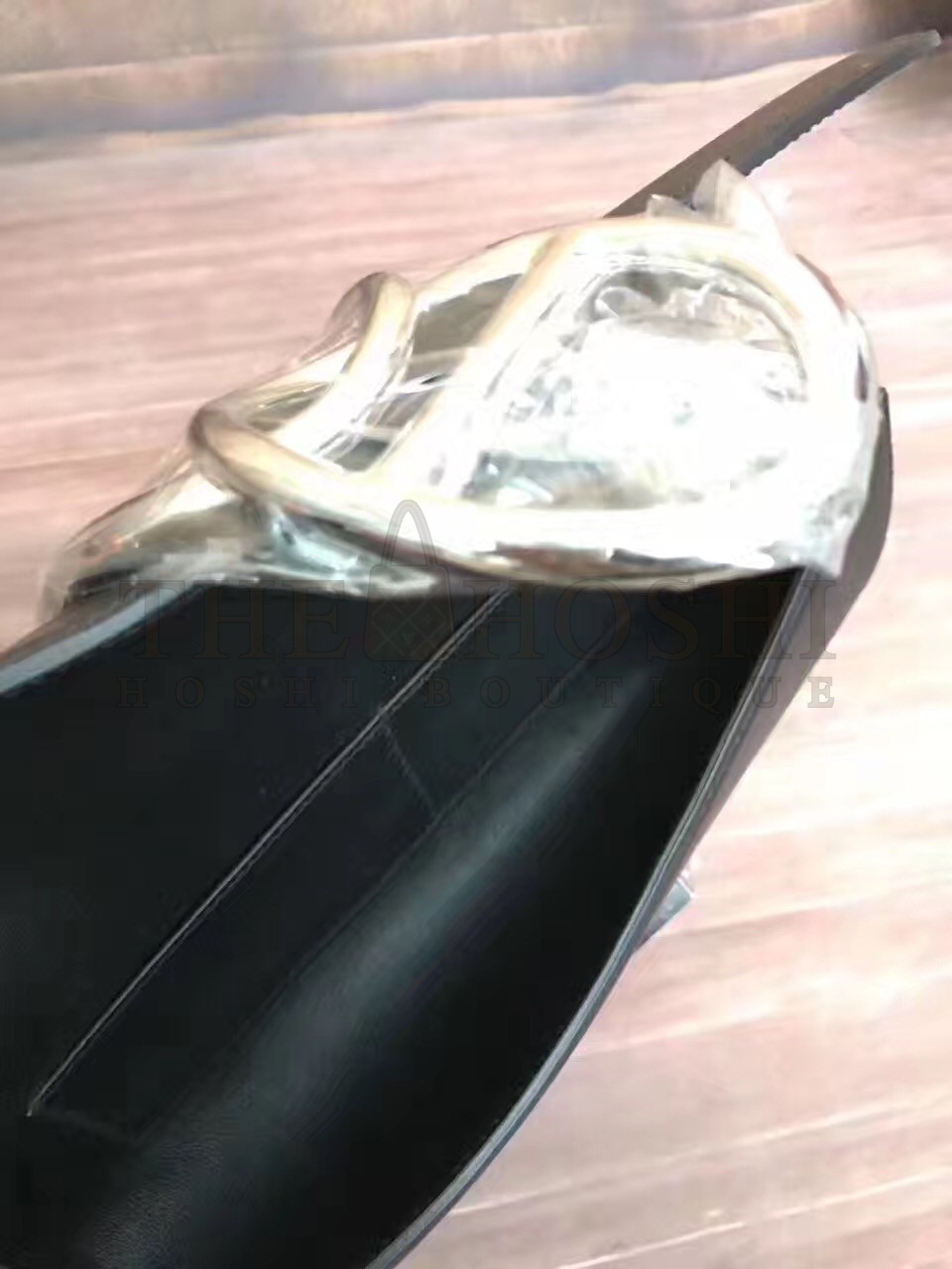 H**me5 Handmade Egee Clutch In Black Swift Leather Master Quality