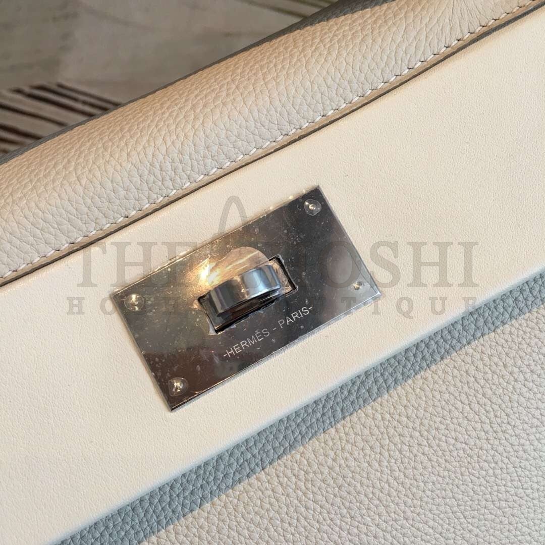 H**me5 24/24 29 Bag In White Clemence Calfskin Master Quality