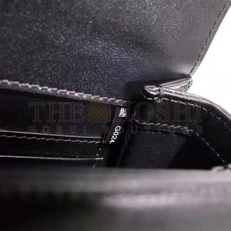 Gvc*1 Women Bamboo 1947 Mini Top Handle Bag Black Leather Bamboo Hardware Master Quality