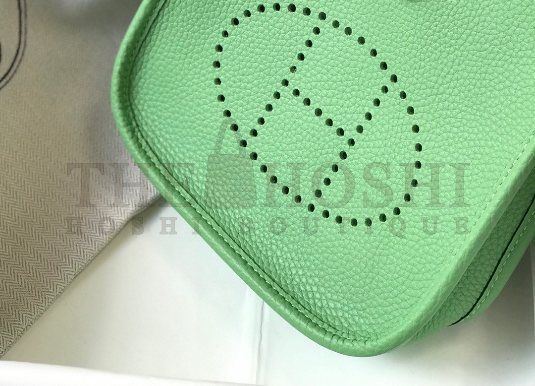 H**me5 Evelyne III Mini Bag In Vert Criquet Clemence Leather Master Quality