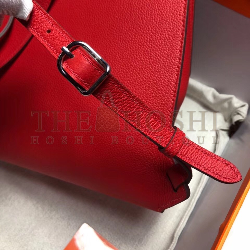 H**me5 GR24 Backpack In Red Everycolor Calfskin Master Quality