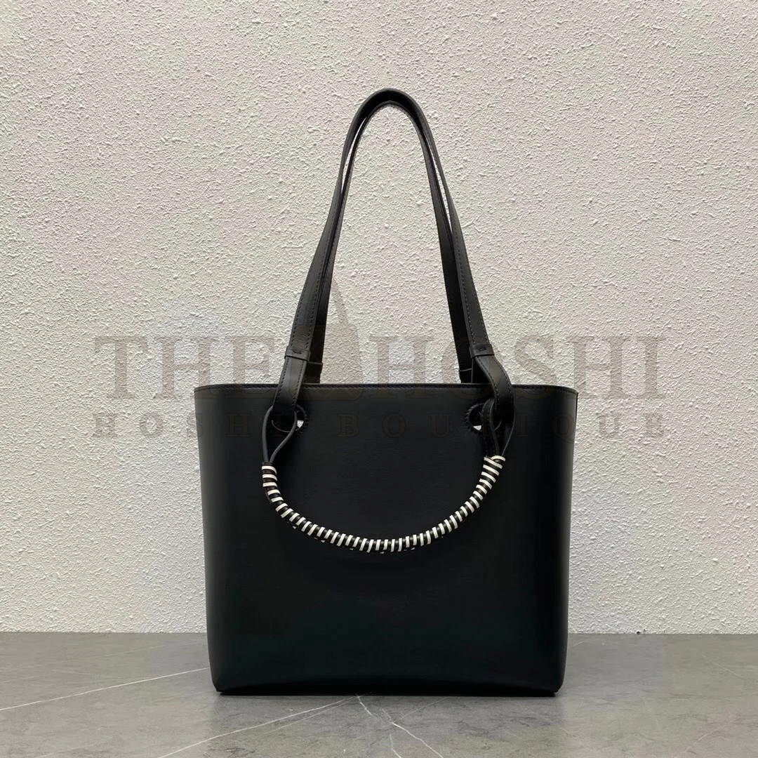 L0ew* Anagram Small Tote In Noir Classic Calfskin Master Quality