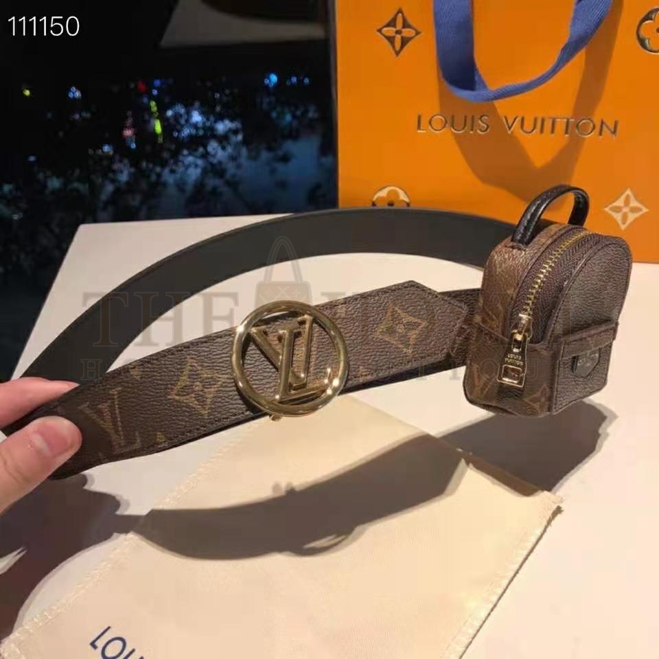 L0vis Vvtt0n LV Women Palm Spring 35mm Belt Monogram Canvas Circle Buckle Master Quality