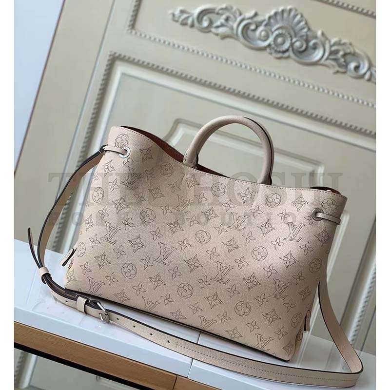 L0vis Vvtt0n LV Women Bella Tote Crème Beige Mahina Perforated Calfskin Master Quality