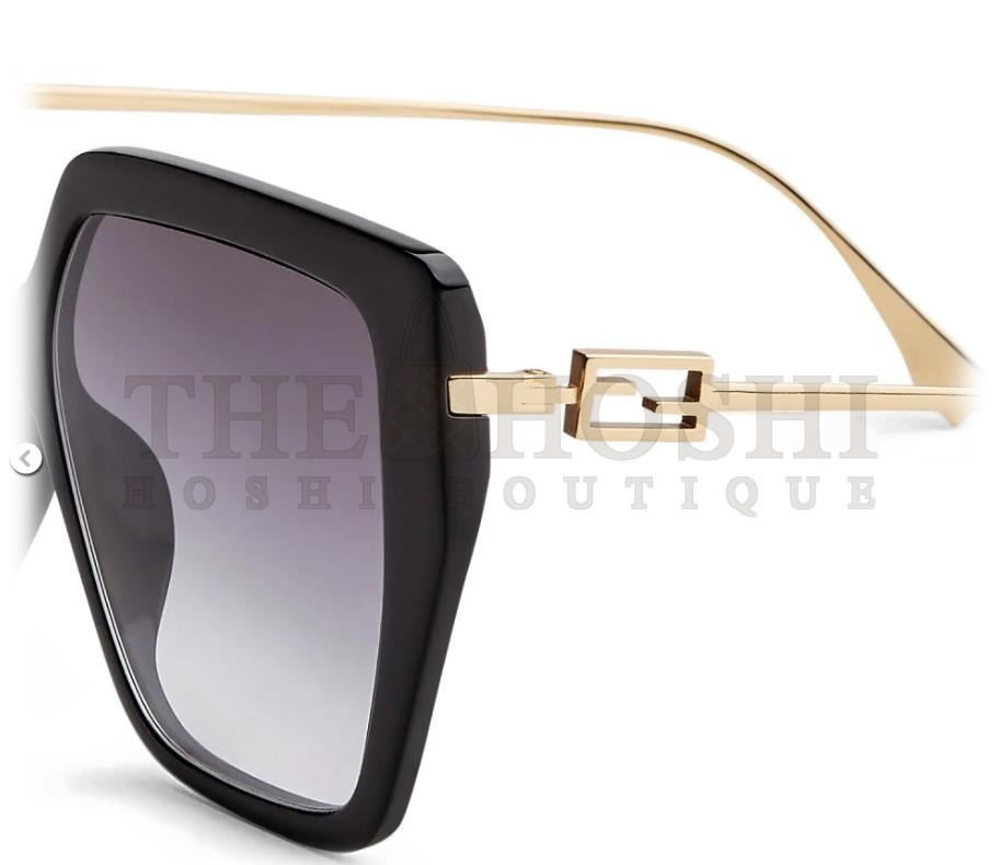 F**di - Baguette - Square Sunglasses - Black Gray - Sunglasses - F**di Eyewear Master Quality