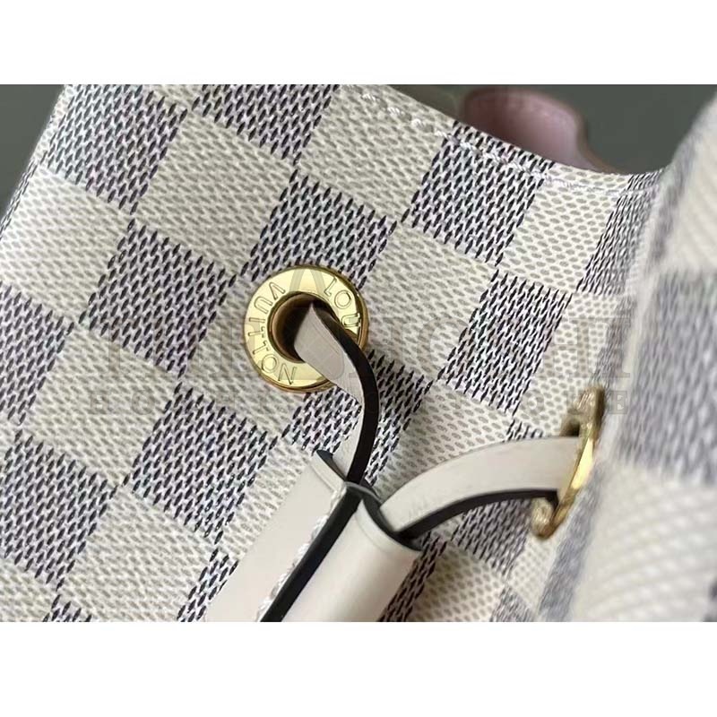 L0vis Vvtt0n LV Women NéoNoé BB Bucket Bag Damier Azur Coated Canvas Master Quality