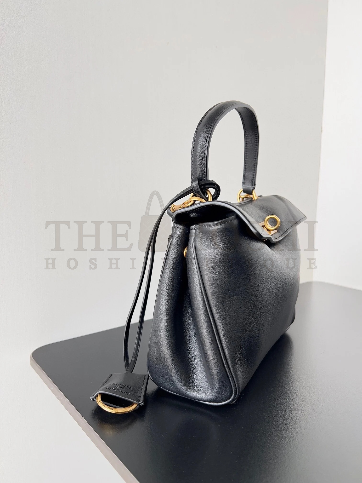 Ba1en*iaga Rodeo Mini Bag in Black Calfskin Master Quality