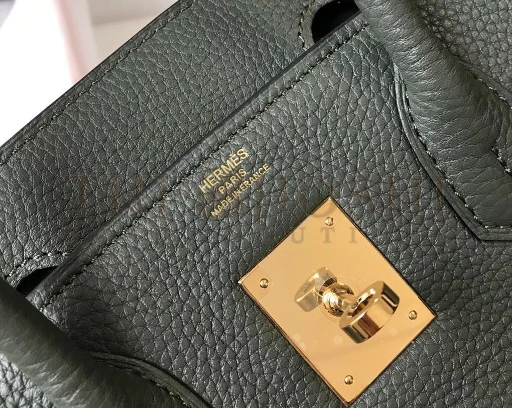 H**me5 Vert Fonce Clemence Birkin 30cm Bag GHW Master Quality