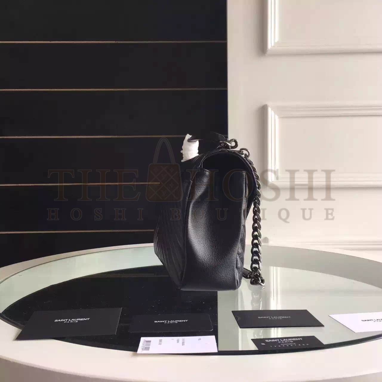 Sa1nt Lau*nt Large Black College Shoulder Bag Master Quality