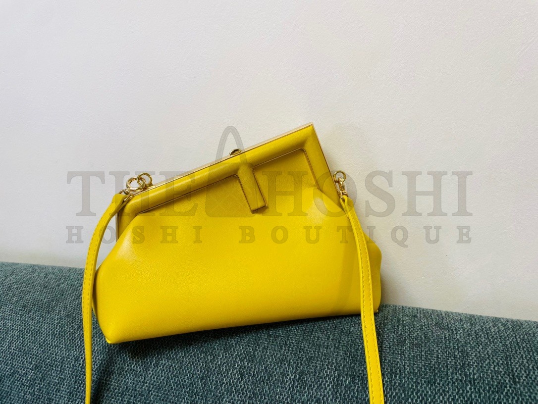 F**di First Small Bag In Yellow Nappa Leather Master Quality
