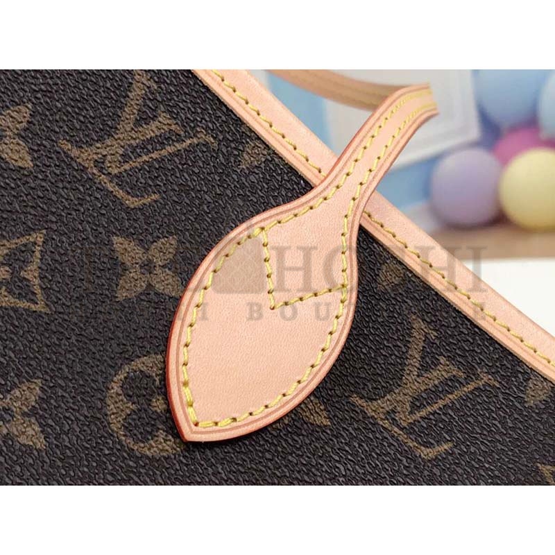L0vis Vvtt0n LV Women Neverfull MM Bag in Monogram Canvas-Brown Master Quality