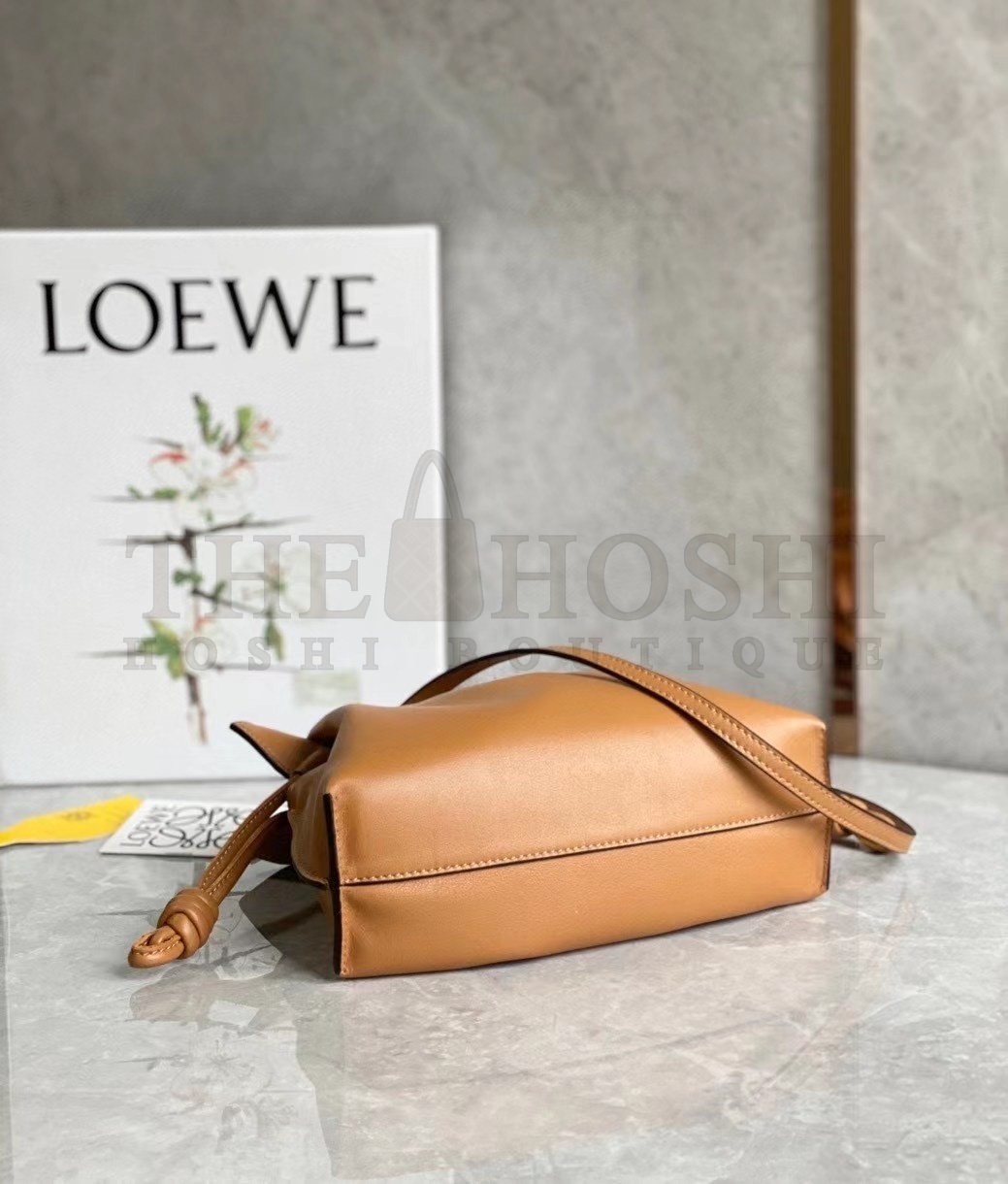 L0ew* Flamenco Mini Clutch In Brown Nappa Leather Master Quality