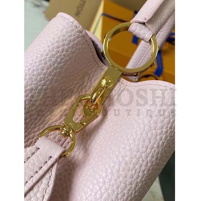 L0vis Vvtt0n LV Women Capucines BB Handbag Galet Gray Taurillon Leather Master Quality