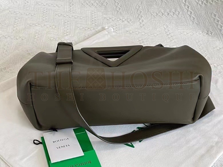 B0tt*ga Ven*ta Medium Point Top Handle Bag In Camping Leather Master Quality