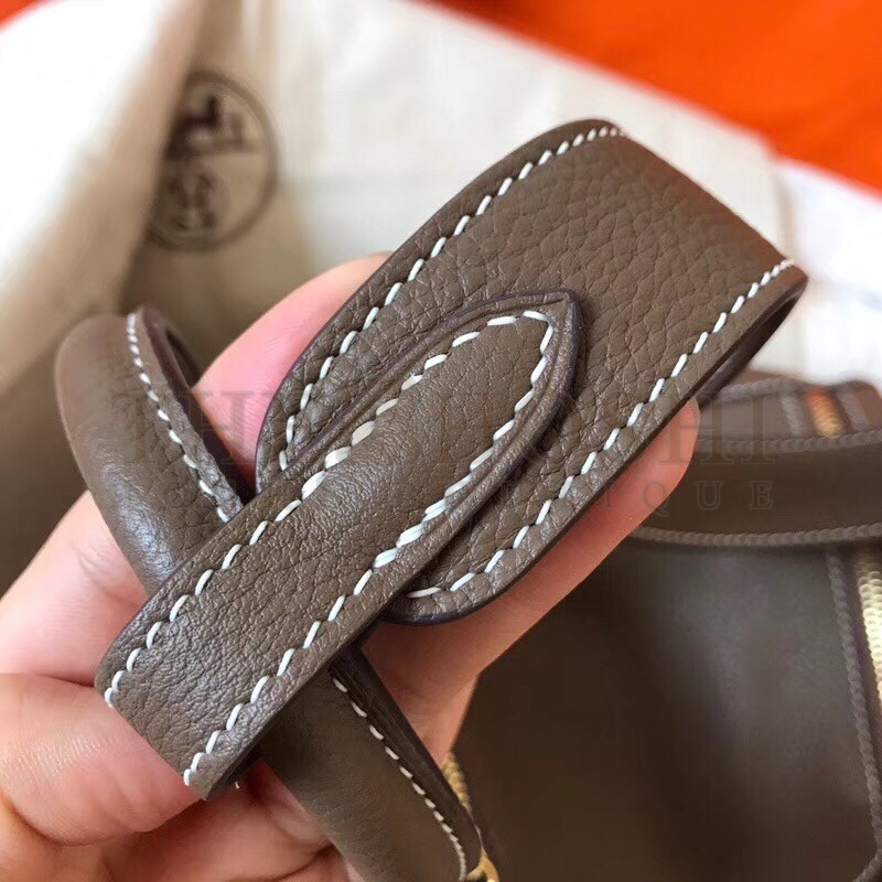 H**me5 Taupe Lindy 26cm Clemence Handmade Bag Master Quality