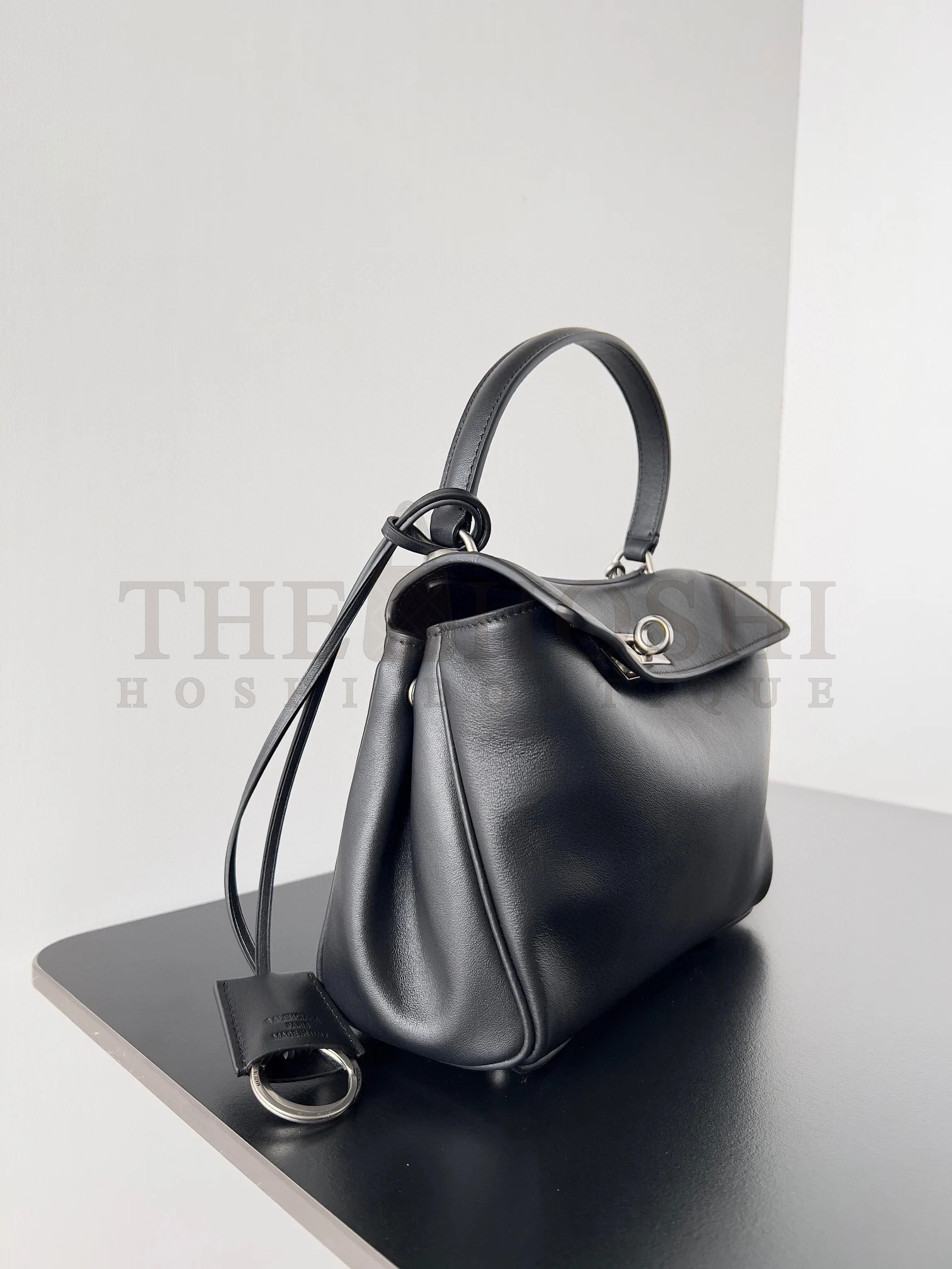 Ba1en*iaga Rodeo Mini Bag in Noir Calfskin Master Quality