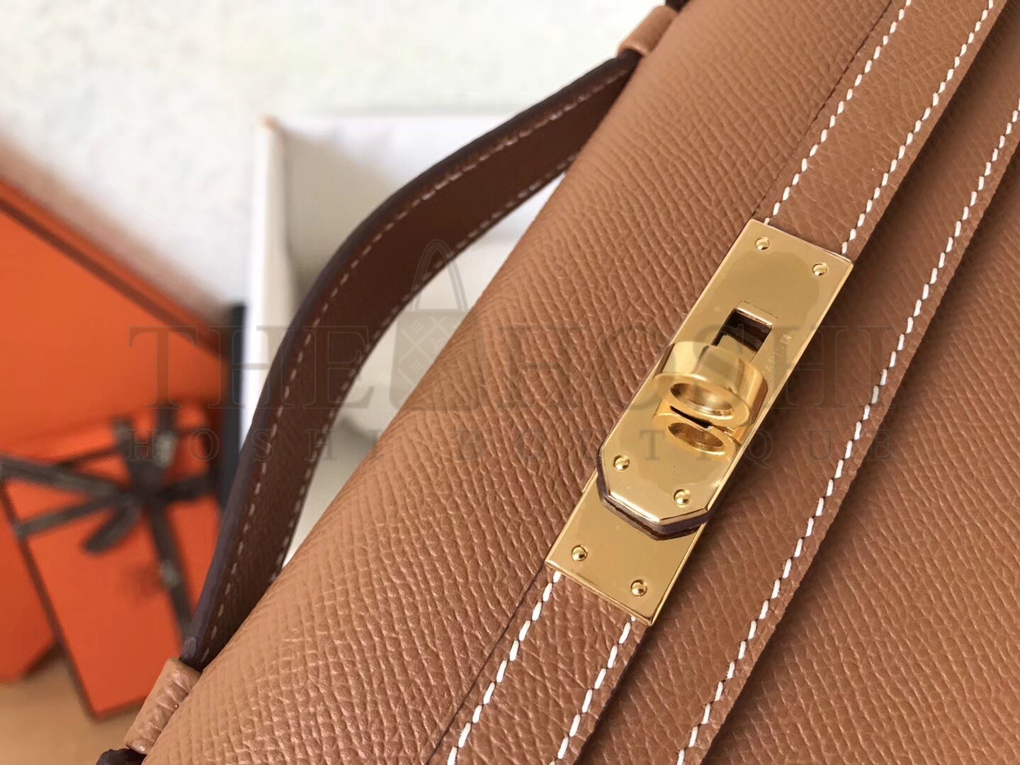 H**me5 Brown Epsom Kelly Cut Handmade Bag Master Quality