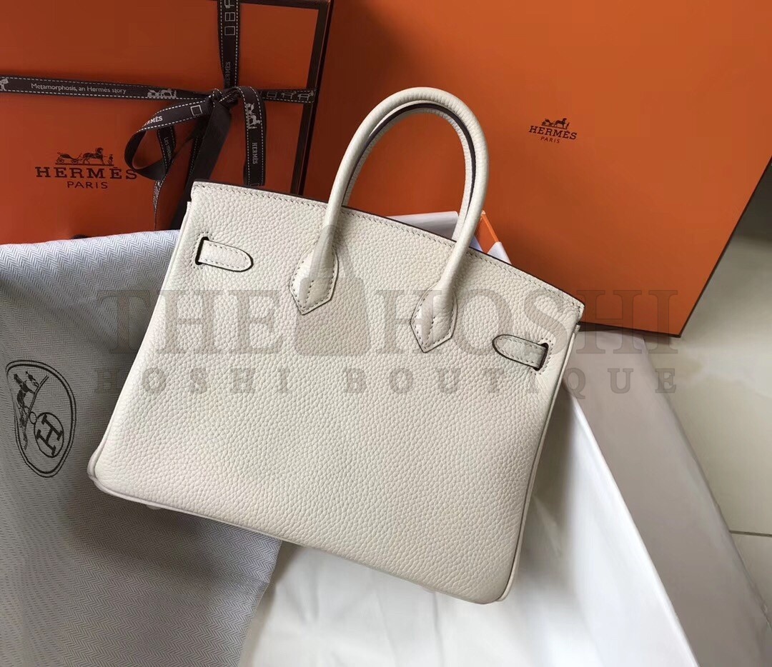 H**me5 Birkin 25cm Bag In Beton Clemence Leather Master Quality