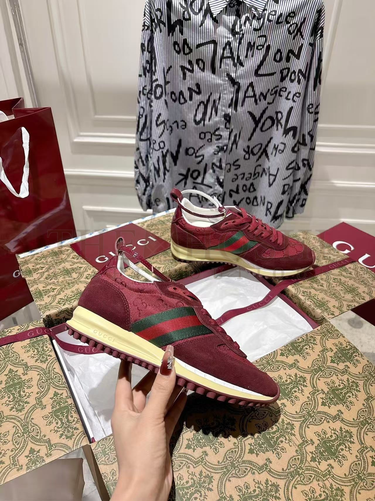 Gvc*1 25S Spring Summer Retro Running Sneakers Women’s Mesh Leather Master Quality