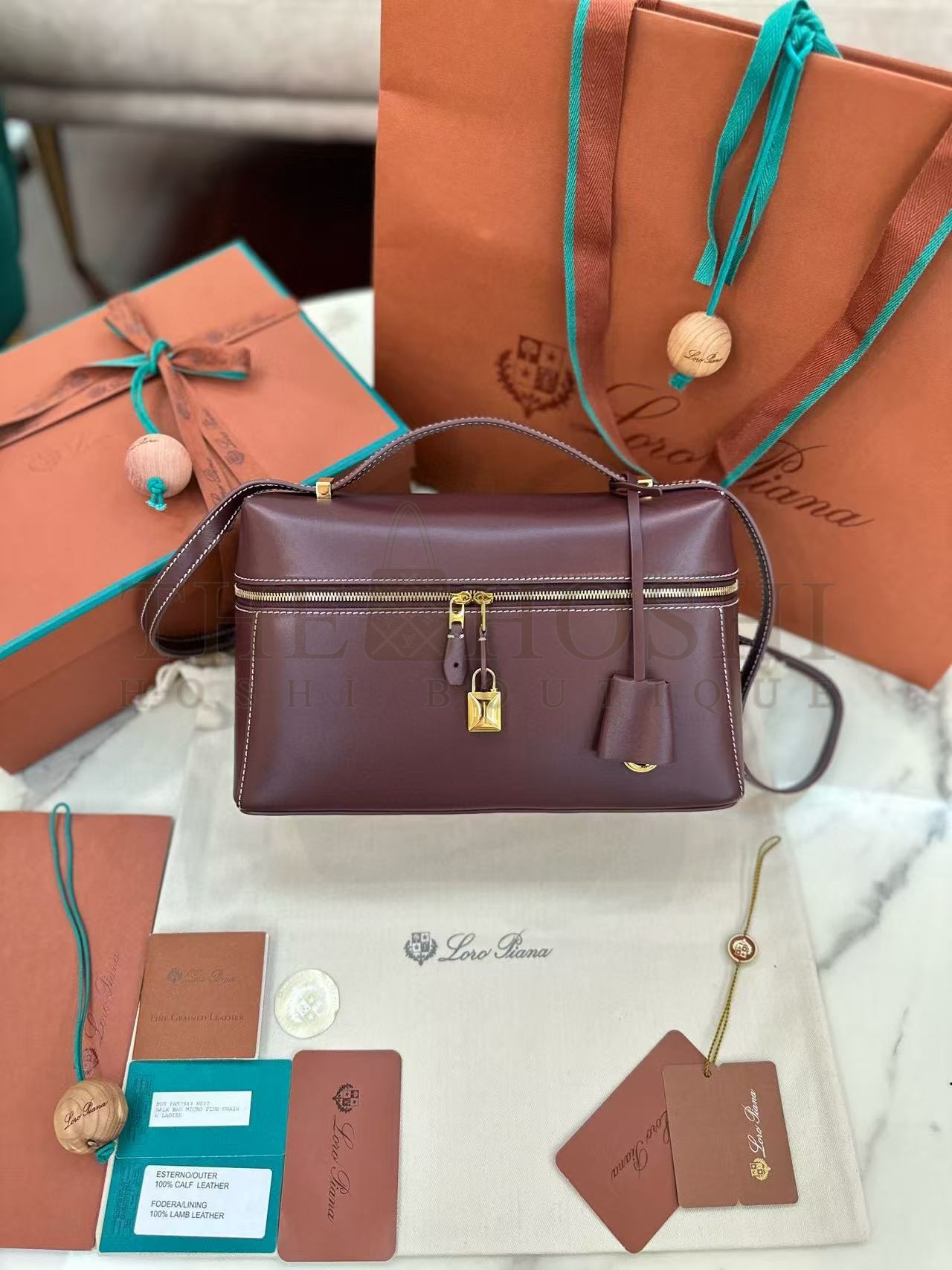 L0r0 P1ana Extra Bag L27 in Leather Size 27x16x10cm Master Quality