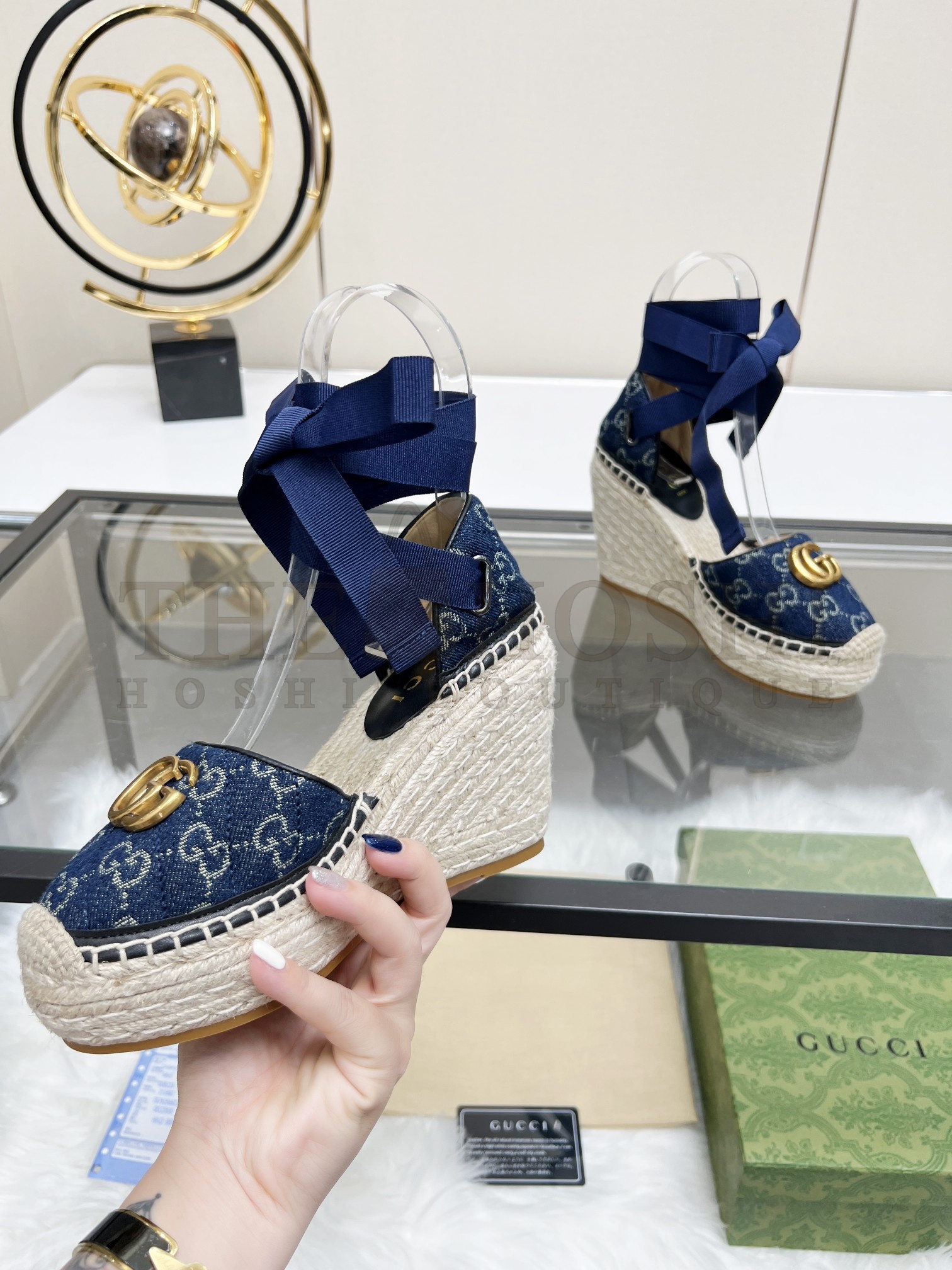 Gvc*1 GG Wedge Espadrille Sandals 35-42 P230233 Master Quality