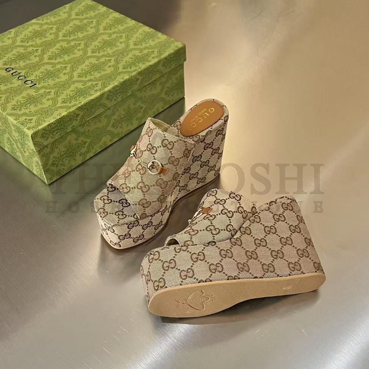 Gvc*1 GG Spring Summer 25 Platform Slide Sandals 35-41 Master Quality