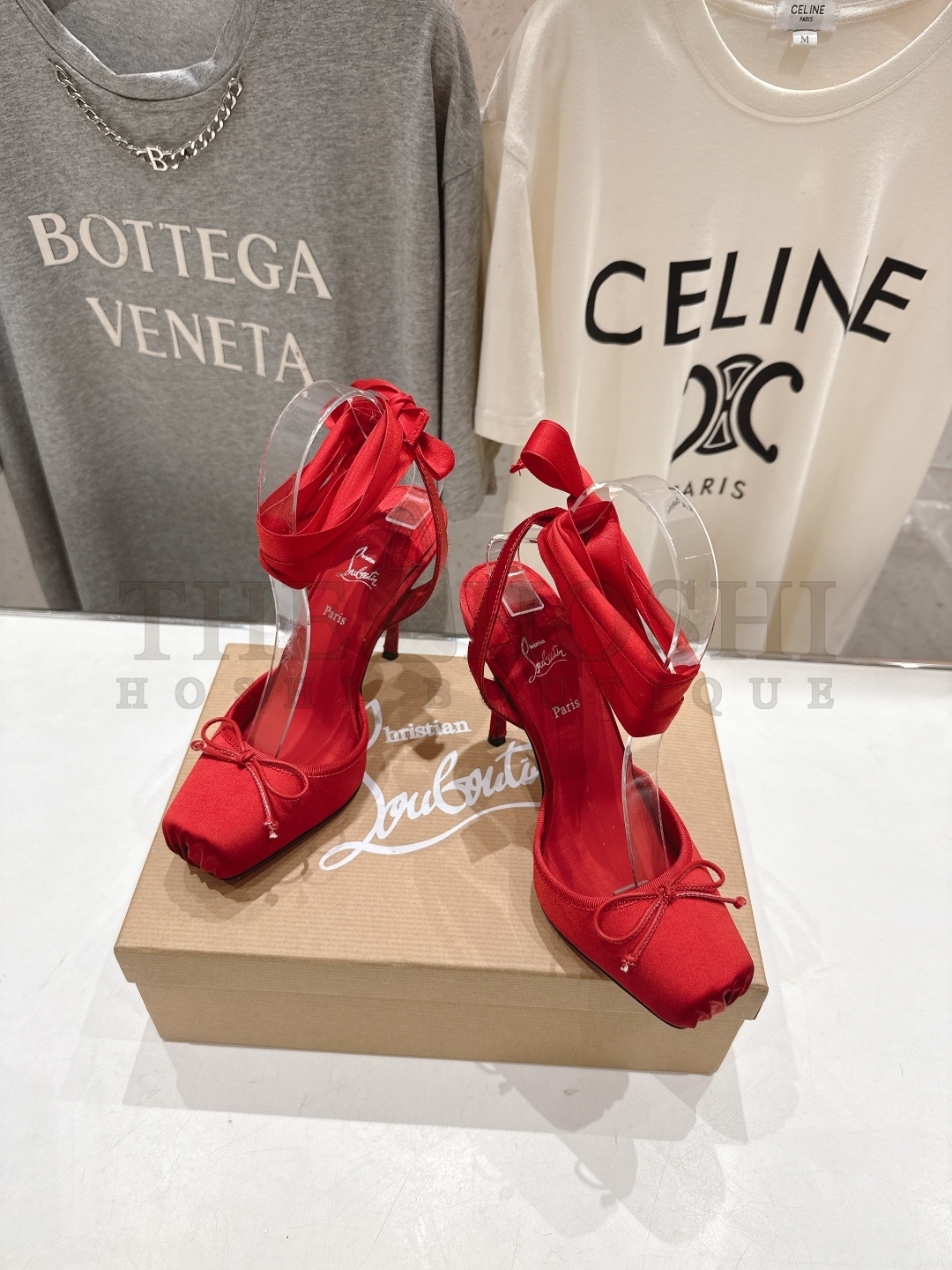 Chr1st1an Louboutin CL Cassia Lace Up Satin Pumps Heels 10cm Master Quality