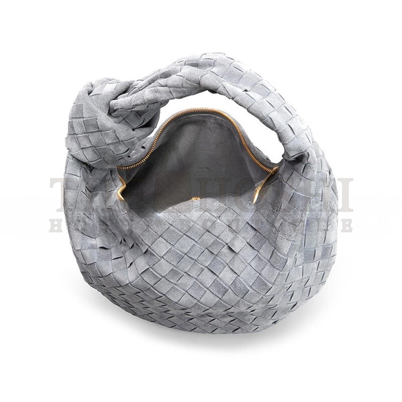 B0tt*ga Ven*ta JODIE TEEN INTRECCIATO CASHMERE SUEDE SHOULDER BAG 600261 (48*40*16cm) Master Quality