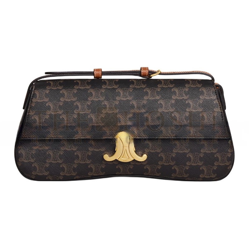 Ce1i*e MEDIUM TEEN Ce1i*e LOLA IN TRIOMPHE CANVAS AND CALFSKIN 115533FN1.04LU (28*12*5cm) Master Quality