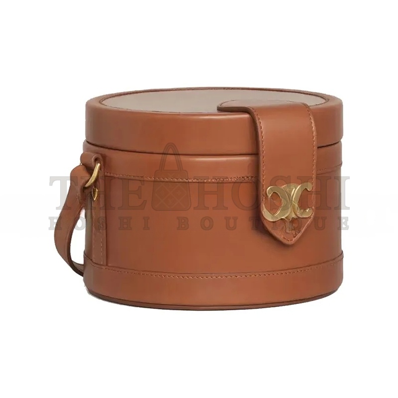 Ce1i*e SHOULDER BAG TAMBOUR SMOOTH COWHIDE 195193DAE.04LU (17*17*12cm) Master Quality