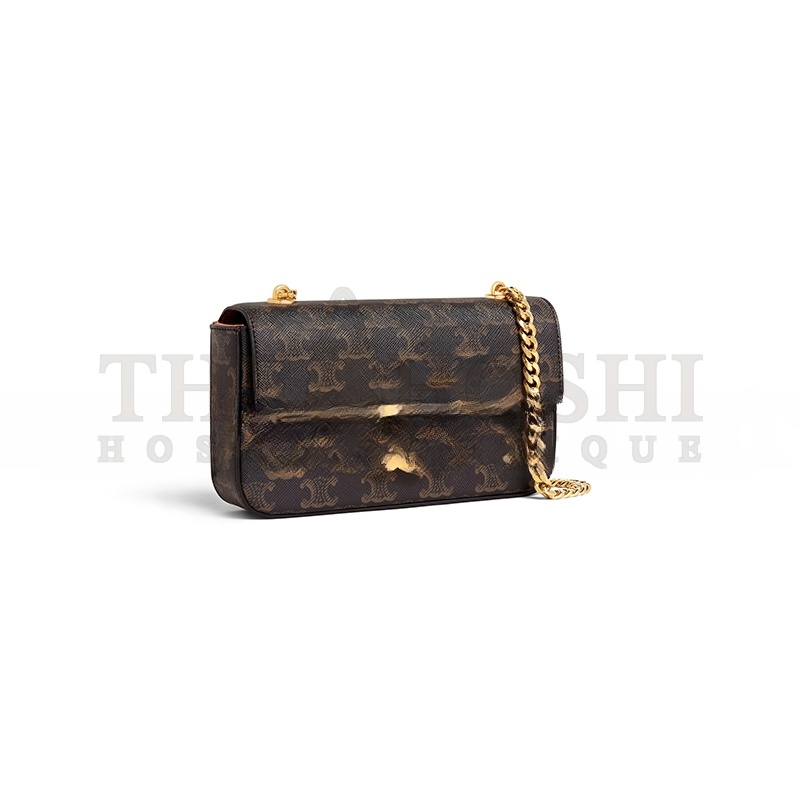 Ce1i*e CHAIN SHOULDER BAG CLAUDE IN TRIOMPHE CANVAS 197992DQW.04LU (20*10*4cm) Master Quality