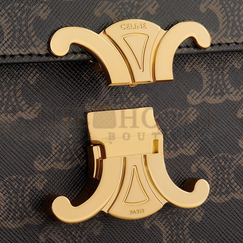 Ce1i*e CHAIN SHOULDER BAG CLAUDE IN TRIOMPHE CANVAS 197992DQW.04LU (20*10*4cm) Master Quality