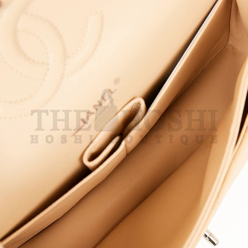 Ch**el CAVIAR QUILTED MEDIUM CLASSIC DOUBLE FLAP 1541024 (25*15*7cm) Master Quality