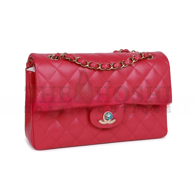 Ch**el CAVIAR QUILTED SMALL DOUBLE FLAP 1564958 (23*13*6cm) Master Quality