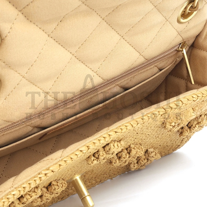 Ch**el SEASONAL RAFFIA FLAP AS4529 (22.5*13.5*7cm) Master Quality