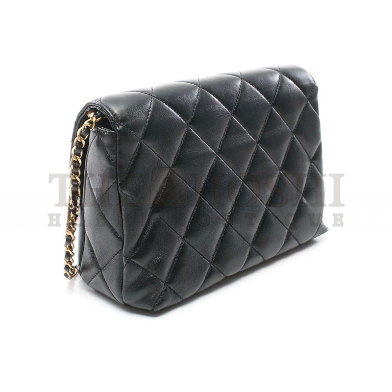 Ch**el MINI FLAP BAG AS5011 (23*16*9cm) Master Quality