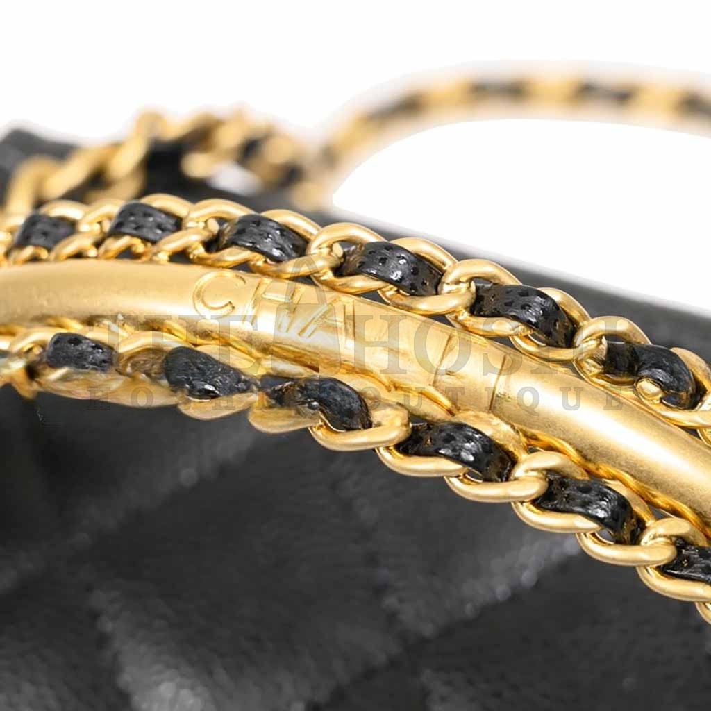 Ch**el WOVEN HAND-HELD WOC BOX BAG AP4064 (19*12*4cm) Master Quality