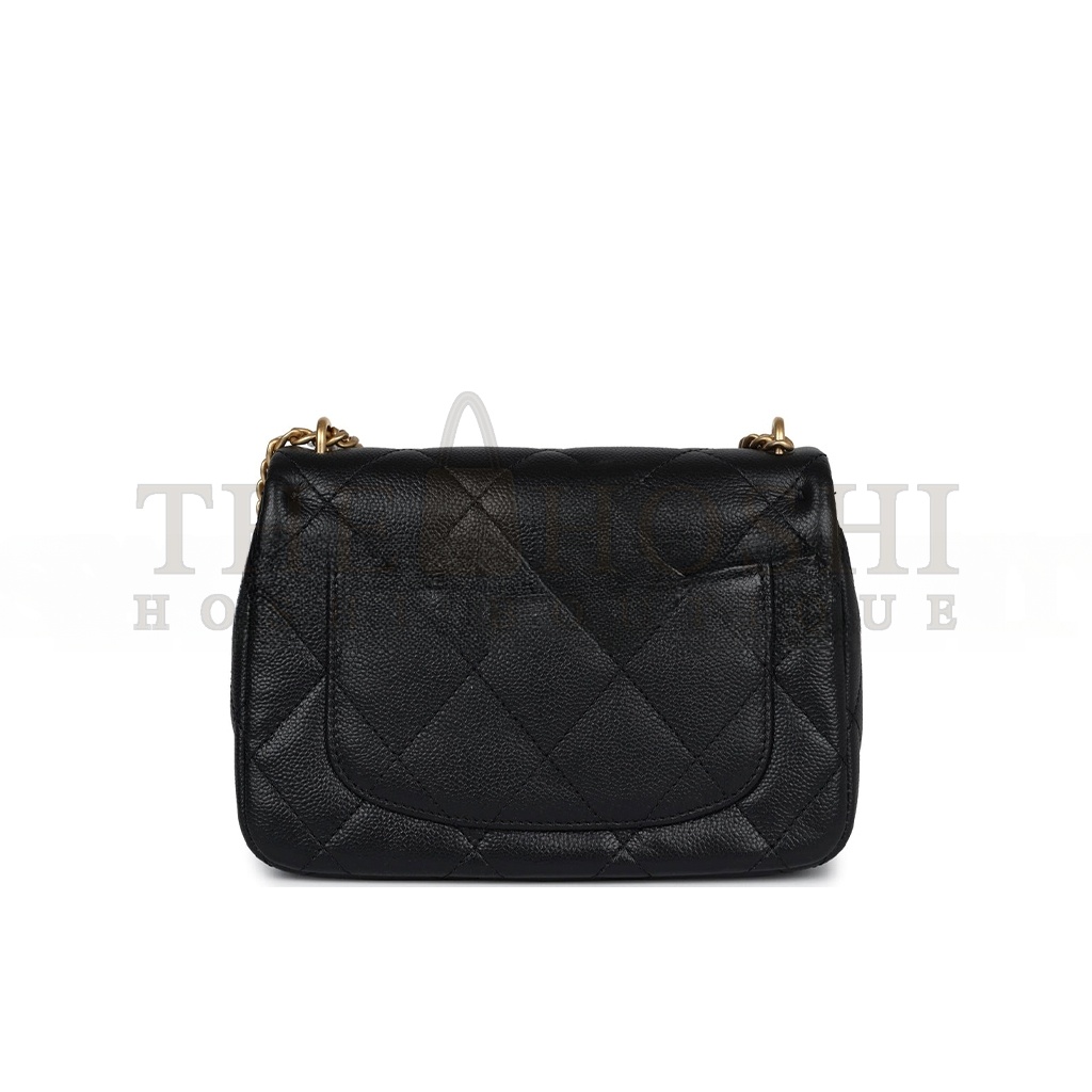 Ch**el CAVIAR QUILTED MINI SWEETHEART FLAP BLACK (20*14*8cm) Master Quality