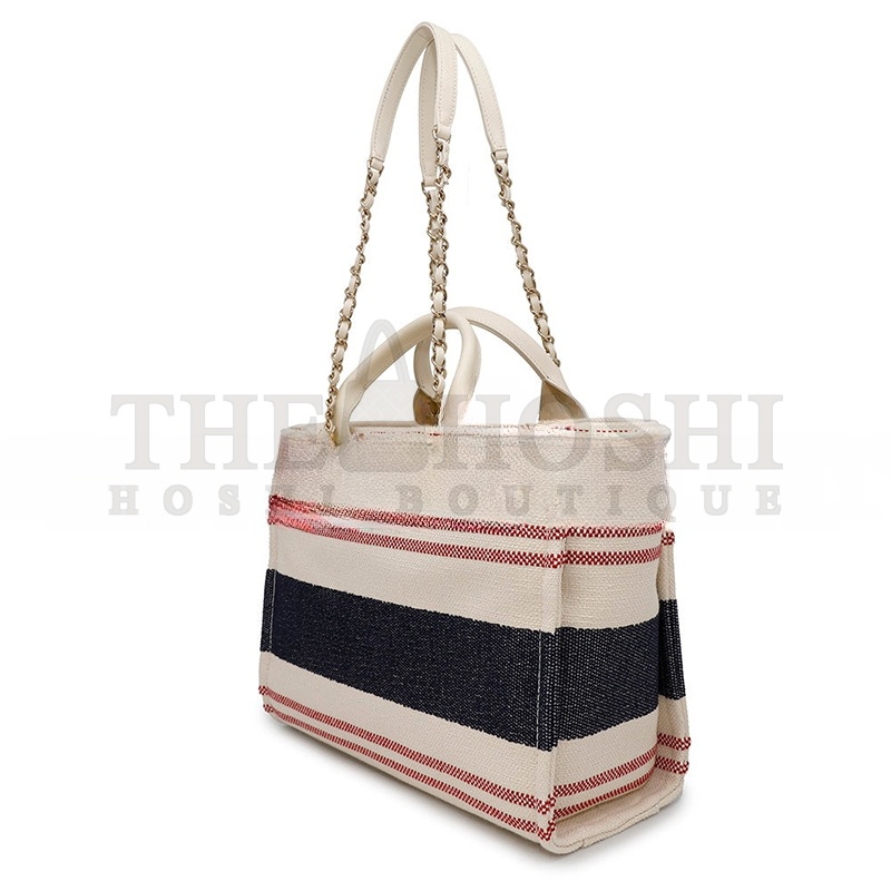 Ch**el SHOPPING BAG COTTON LEATHER AS3351 (34*27*15.5cm) Master Quality