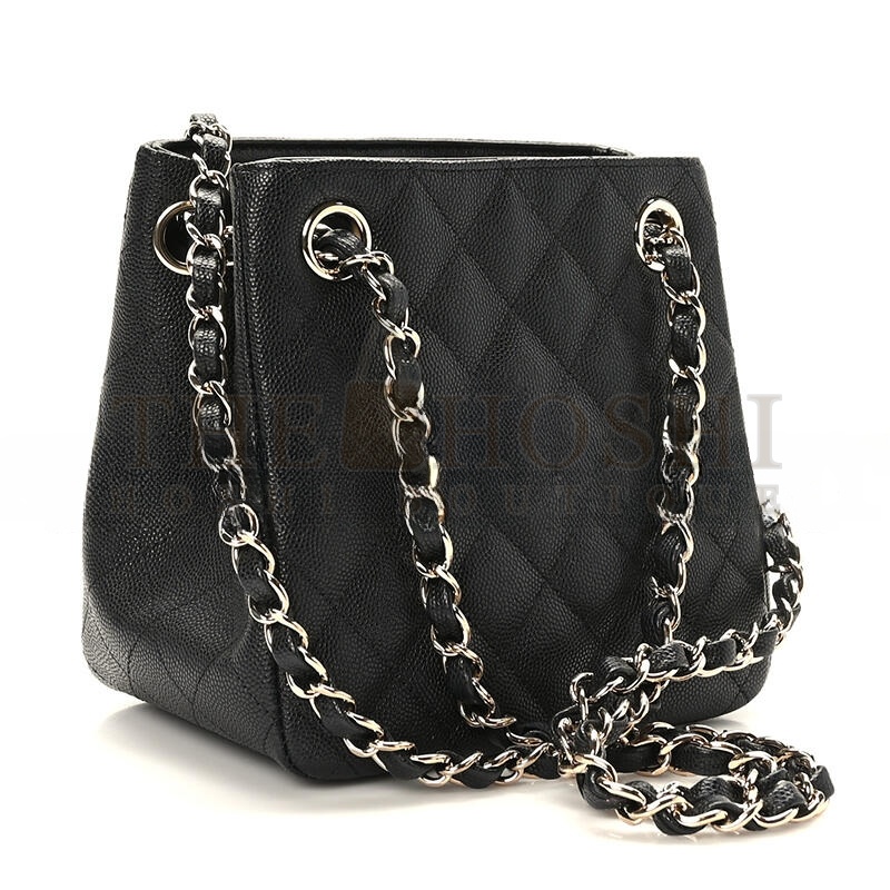 Ch**el CAVIAR QUILTED MINI BUCKET BAG BLACK AS3176 (16*16*10cm) Master Quality